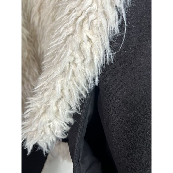 Sanctuary Vest Womens XL Jacket Faux Suede Faux Fur Coat Fall Winter Sleeveless - Picture 14 of 16